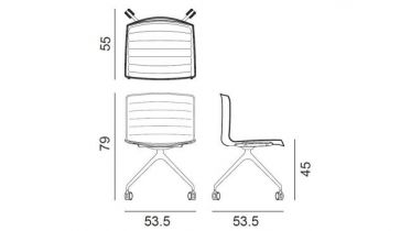 Arper - Catifa 53 - art 2061 - stoel2