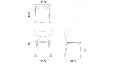 Arper - Saya - art 3714 - stoel2