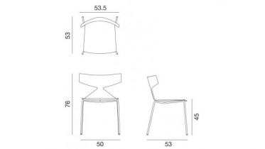 Arper - Saya - art 3706 - stoel2