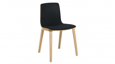 Arper | Aava stoel houten poten & rug hout - binnenzijde bekleed |3938
