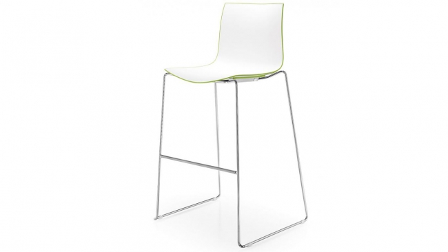 Arper | Catifa 46 stool sled & plastique | 0471 SH76cm