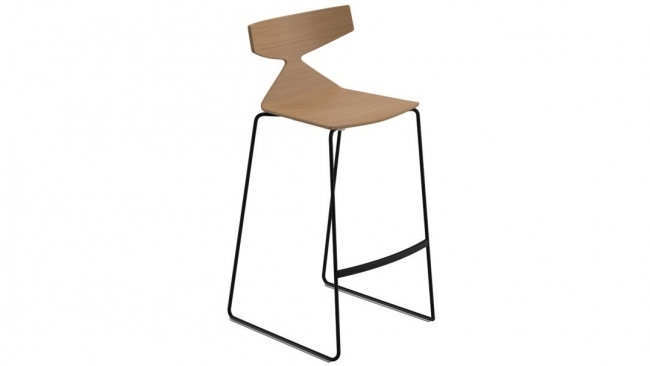 Arper | SAYA barkruk | houten zit | art 3703 ZH65cm