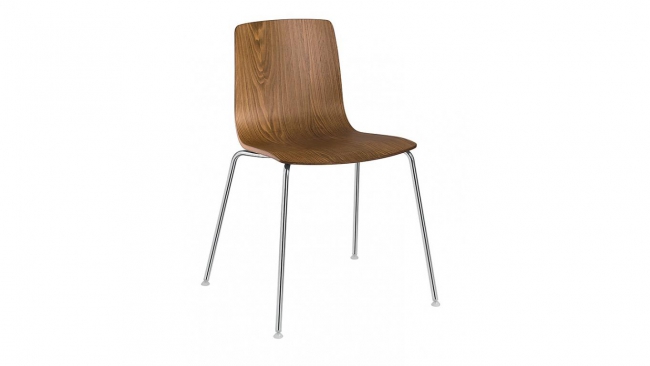 Arper | Aava stoel | 4-poten & houten zit | 3906