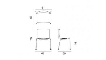 Arper - Catifa 53 - art 2040 - stoel2