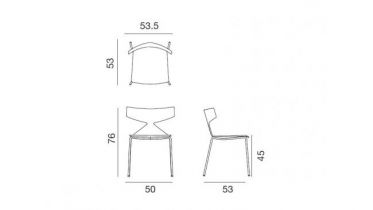 Arper - Saya - art 3701 - stoel2